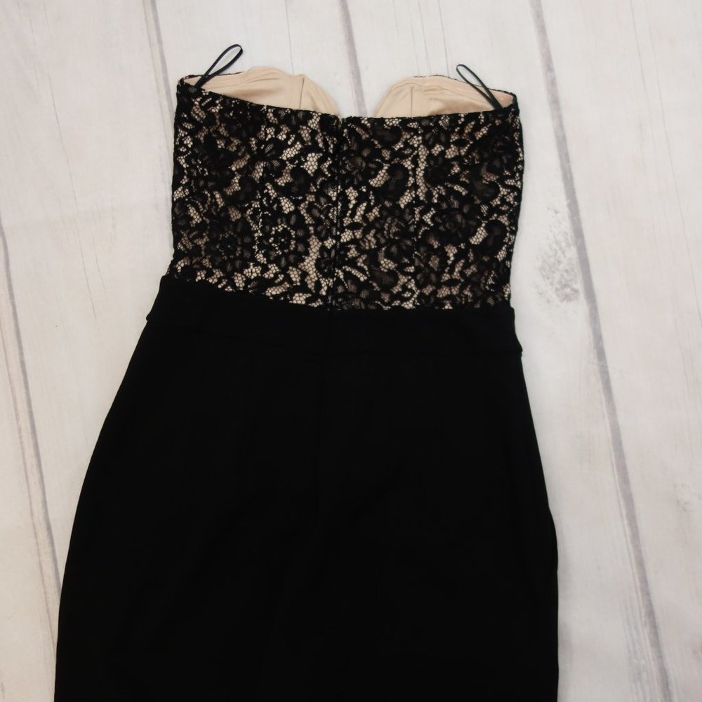 Express Lace Bodice Strapless Sweetheart Jumpsuit - Picture 6 of 6